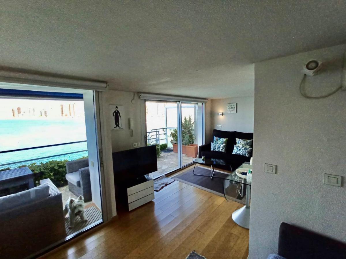 Estudio Primera Linea Con Acceso Privado Al Mar ベニドルム エクステリア 写真